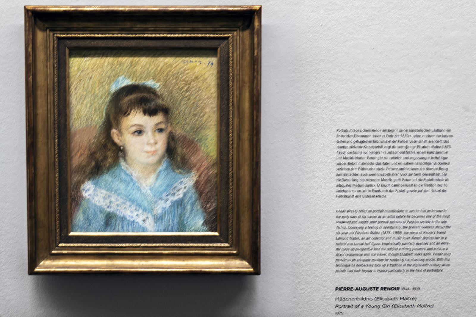 Bécs Claude Monet - Portrait of Young Girl - Elisabeth Maitre