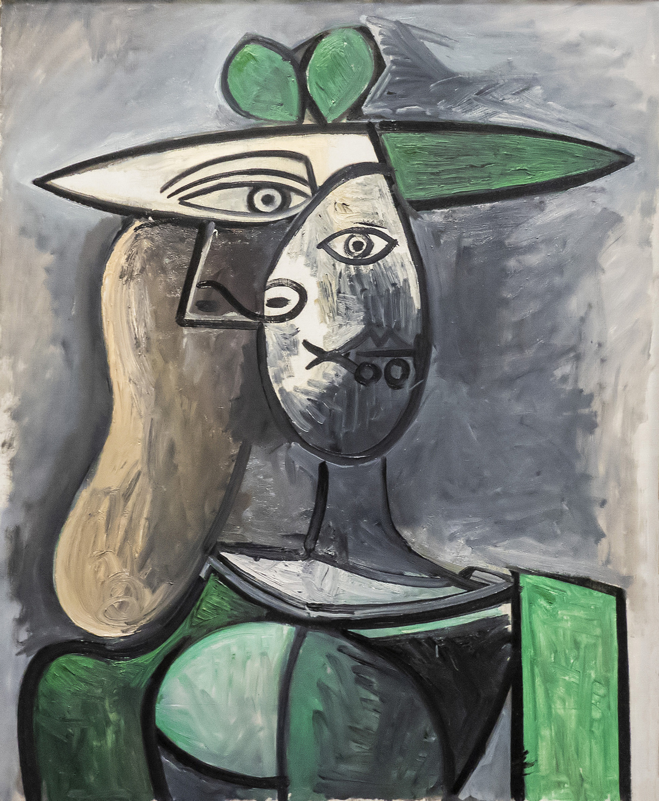 Bécs - Albertina - Pablo Picasso - Woman in a Green Hat (1947)