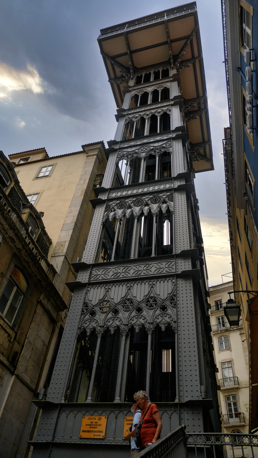 Lisbon - Santa Justa lift alulról