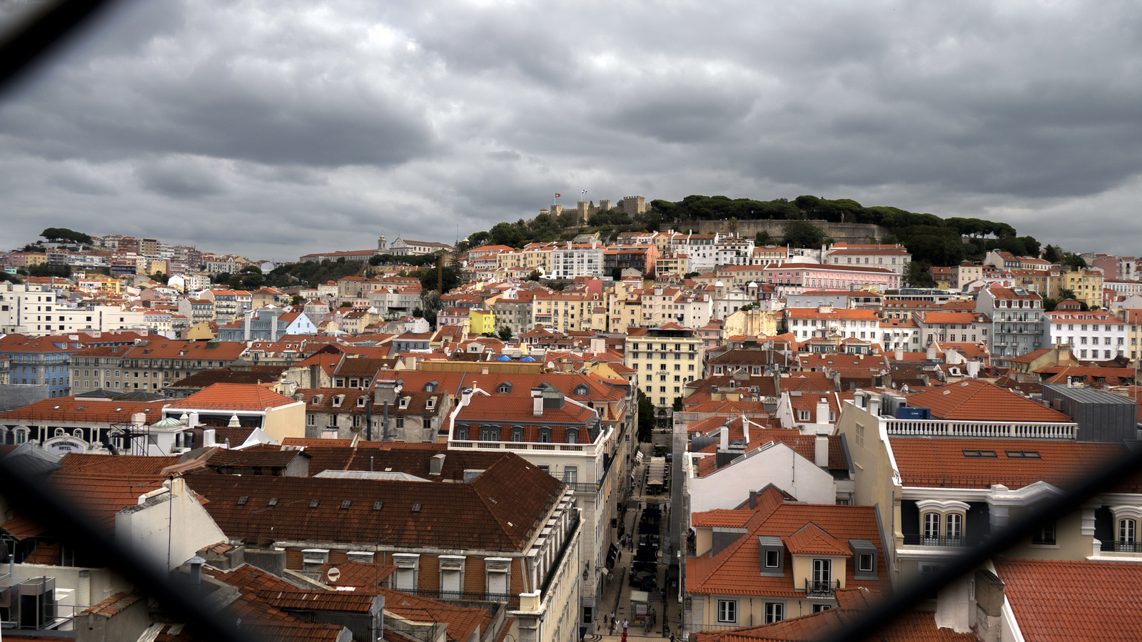 Lisbon - Santa Justa liftből kilátás