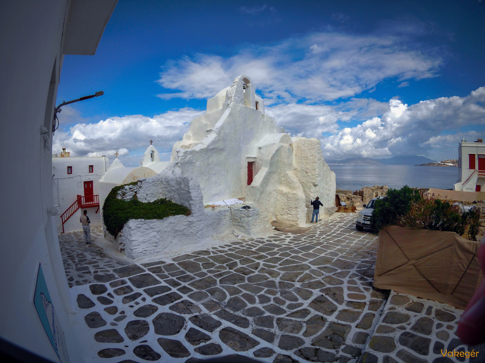 Mykonos öt orthodox templom - Panagia Paraportiani