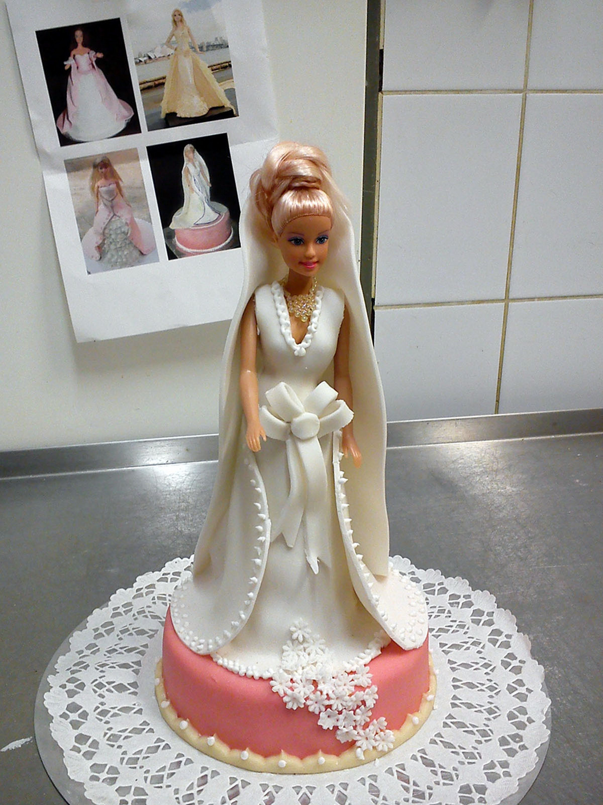 Barbie torta készen