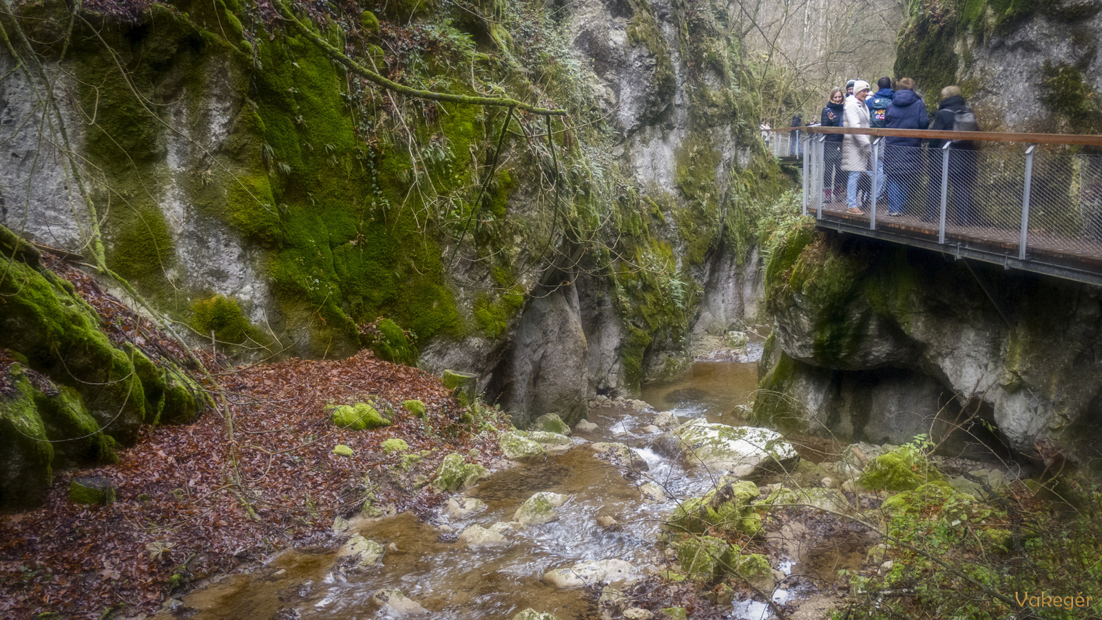 Johannesbachklamm - szurdok csúcsforgalom