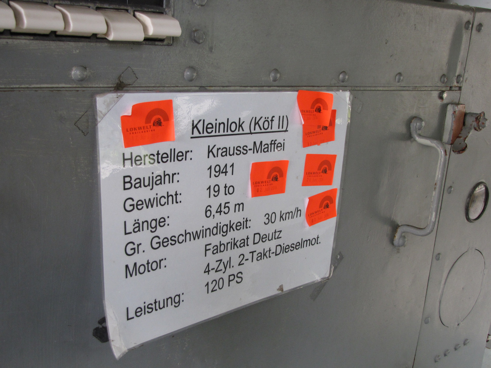 Kleinlok (Köf II), (Freilassing-Lokwelt), SzG3