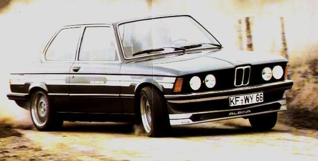 alpina e21 sideways