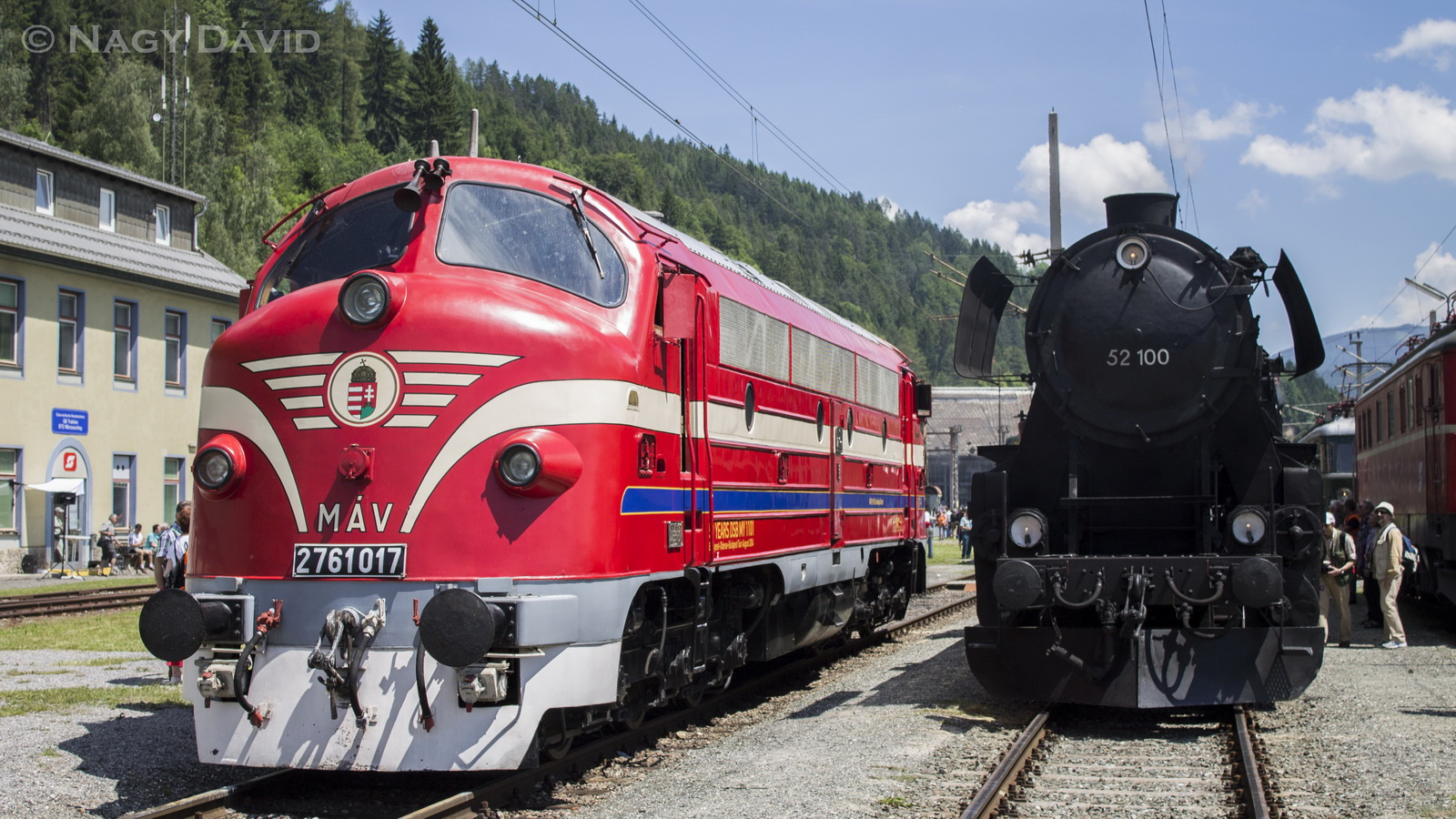 2761 017 és Br52 100, Mürzzuschlag, 2014.06.08