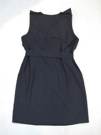 90715B-18 PRADA BLUE COTTON DRESS SIZE 2 4 6(BACK) PRICE USD 45[