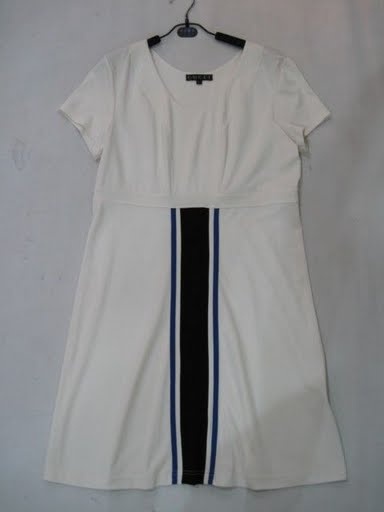 90725B-21B GUCCI WHITE COTTON JERSEY&COTTON DRESS SIZE 2 4 6 PRI