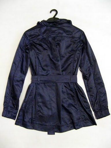 90729C-37  CK PURPLE POLYESTER DUSTCOAT SIZE 2 4 6(BACK)  PRICE 