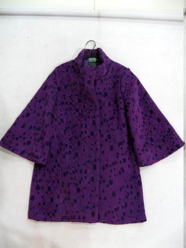 91009B-19A  CK PURPLE COTTON COAT SIZE 2 4 6 PRICE USD51