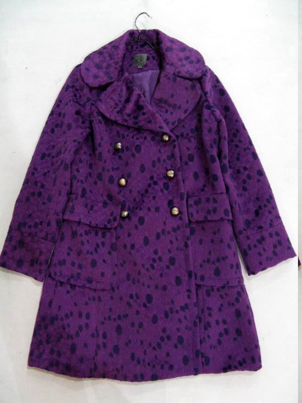 91009B-20A  CK PURPLE COTTON COAT SIZE 2 4 6 PRICE USD54