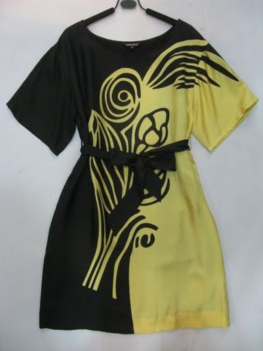 90717A-18 DKNY YELLOW SILK DRESS SIZE 2 4 6 PRICE USD 49[1]