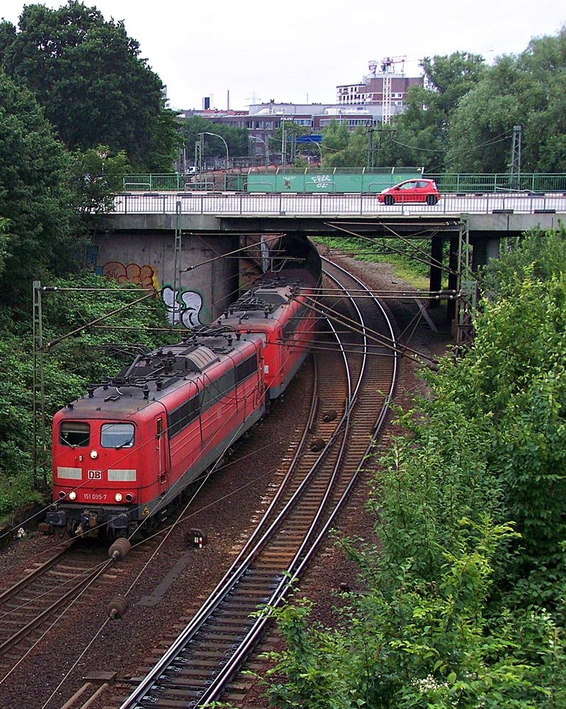 151 095 - 7 + 151 XXX-X Hamburg - Harburg (2012.07.11).