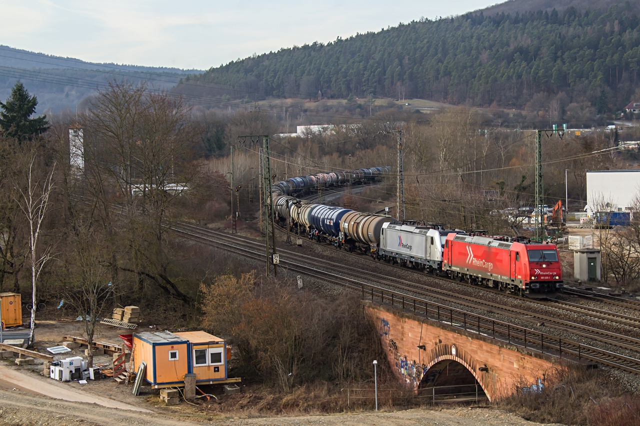 185 630+187 075 Gemünden am Main (2019.02.23).