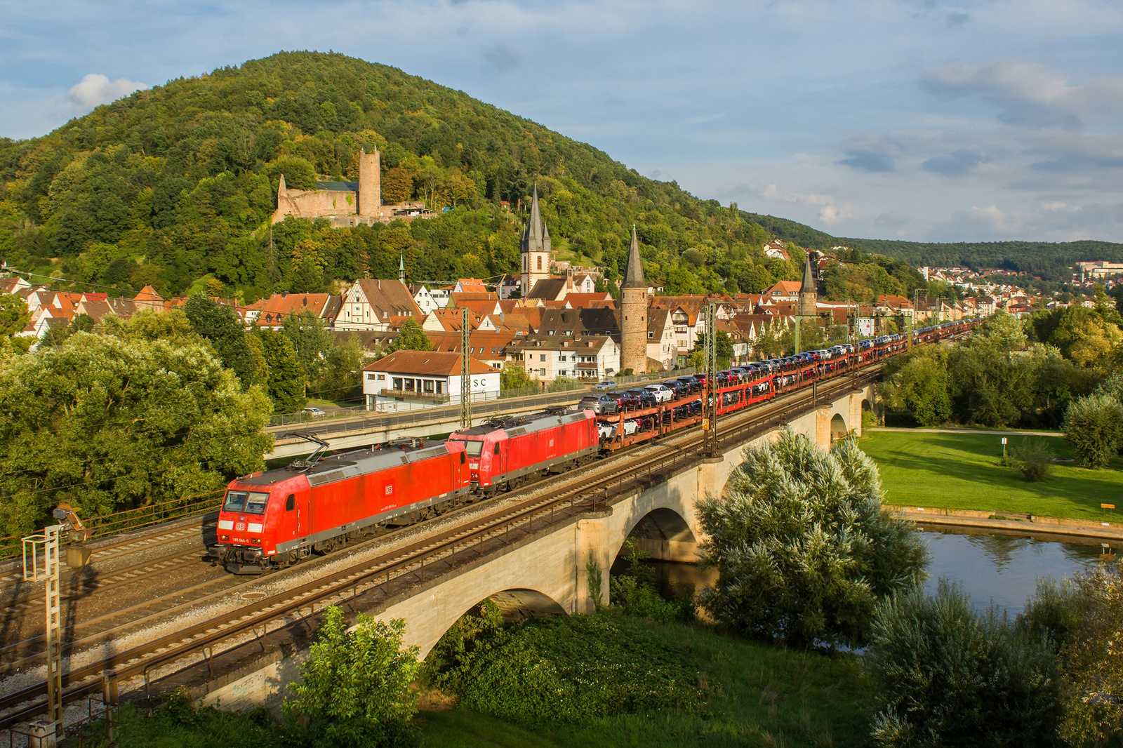 185 046+062 Gemünden am Main (2023.09.13).