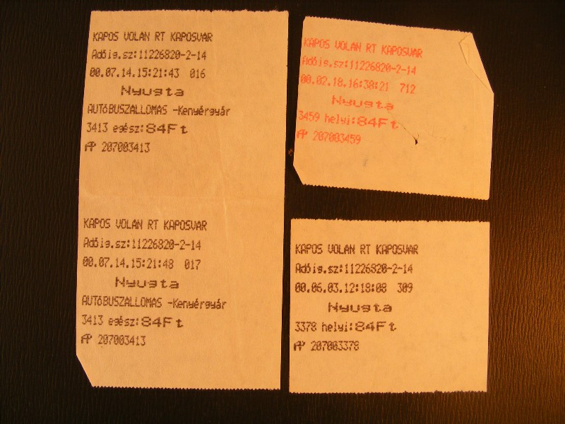 Siófok helyi jegy 2000