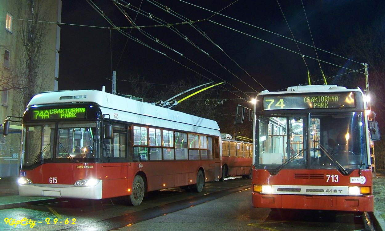 615 + 713 - 74A; 74 (Csáktornya park)