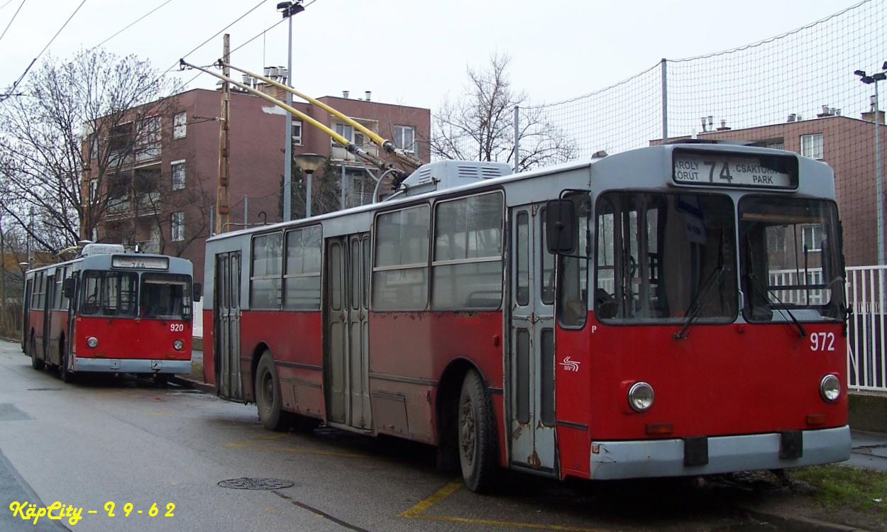 920 + 972 - 74A; 74 (Csáktornya park)