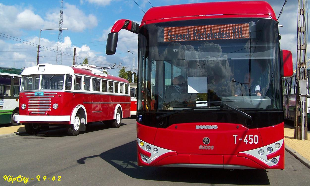 Ikarus 60T + T-450 - SZKT Troli- és Autóbusz Garázs