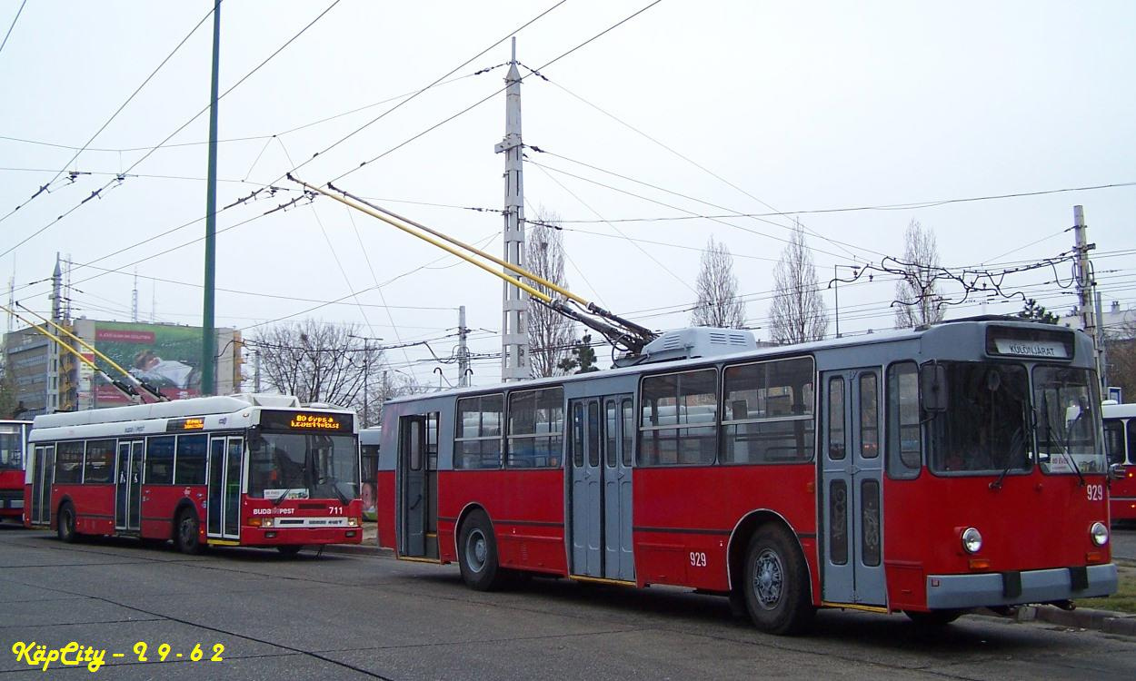 711 + 929 - 80 éves a trolibusz (Örs Vezér tere)