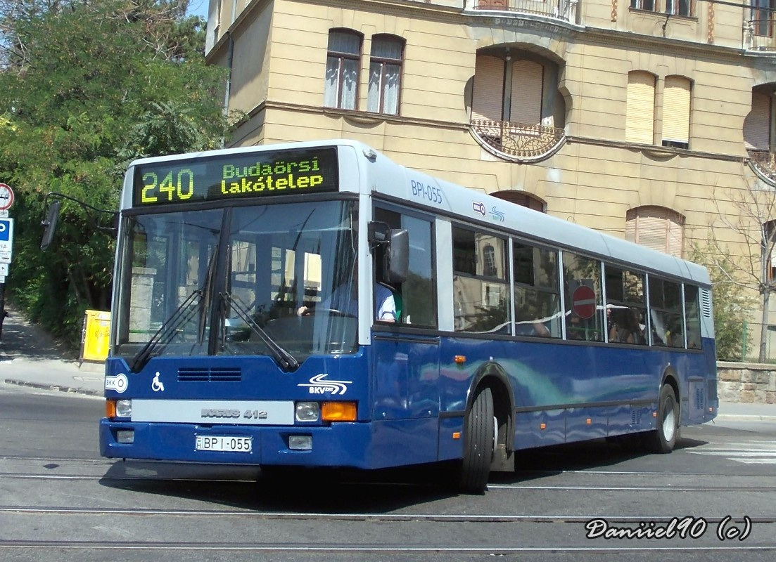 BPI-055, Ikarus 412 (Budapest, Móricz Zsigmond Körtér - Villányi