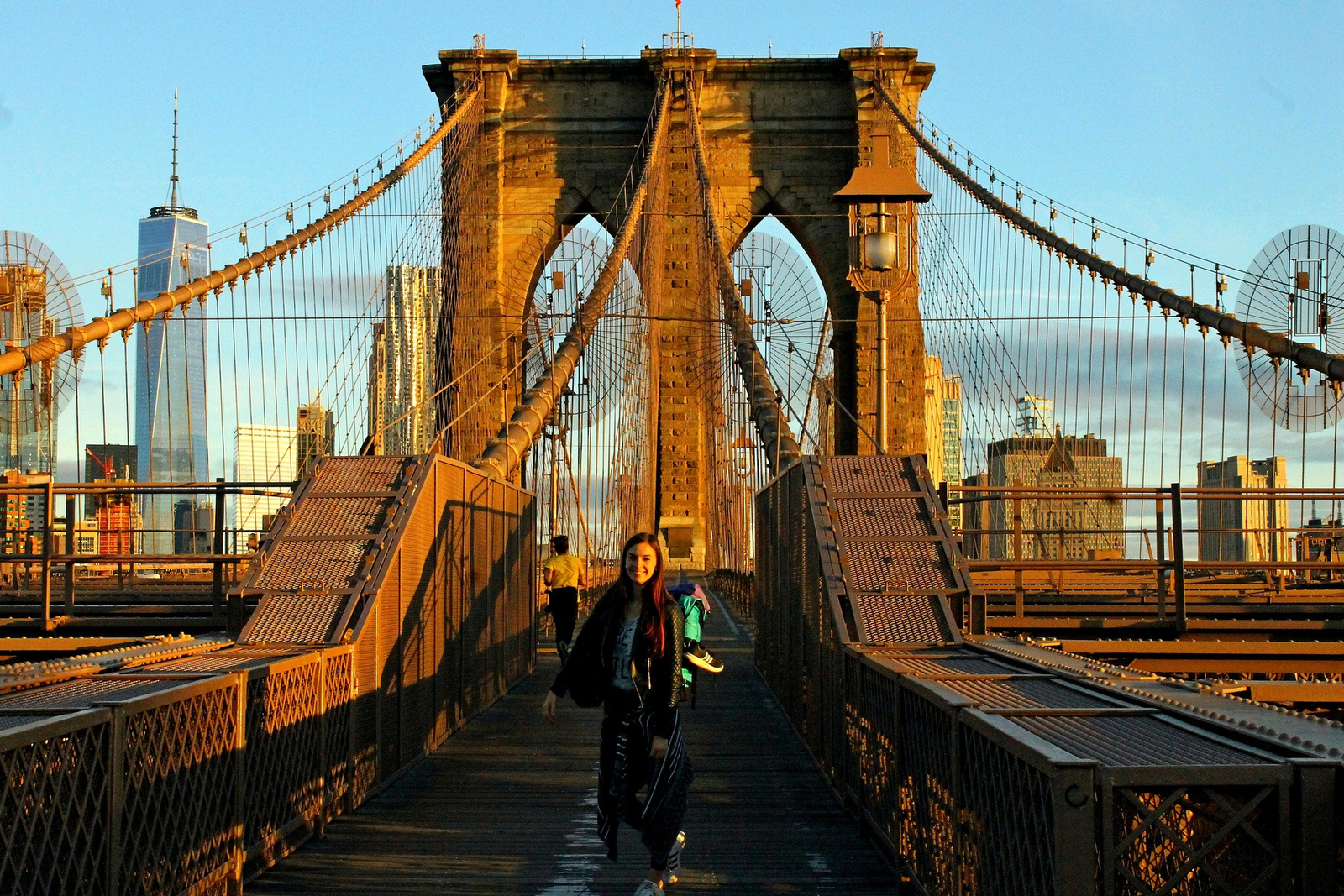 02 New York Brooklyn-híd napkeltekor