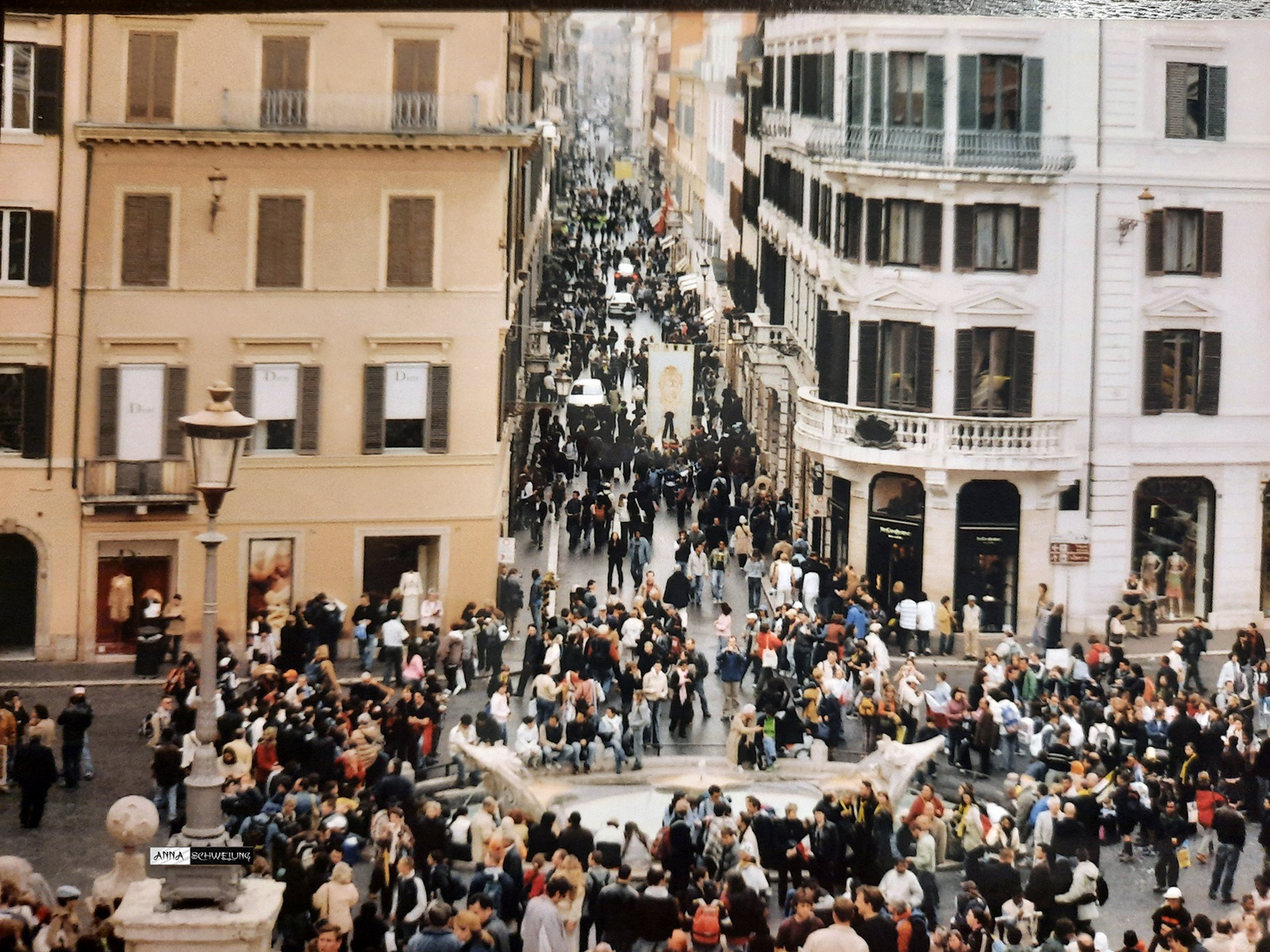 Róma, Spanyol lépcső (2005. papírkép)