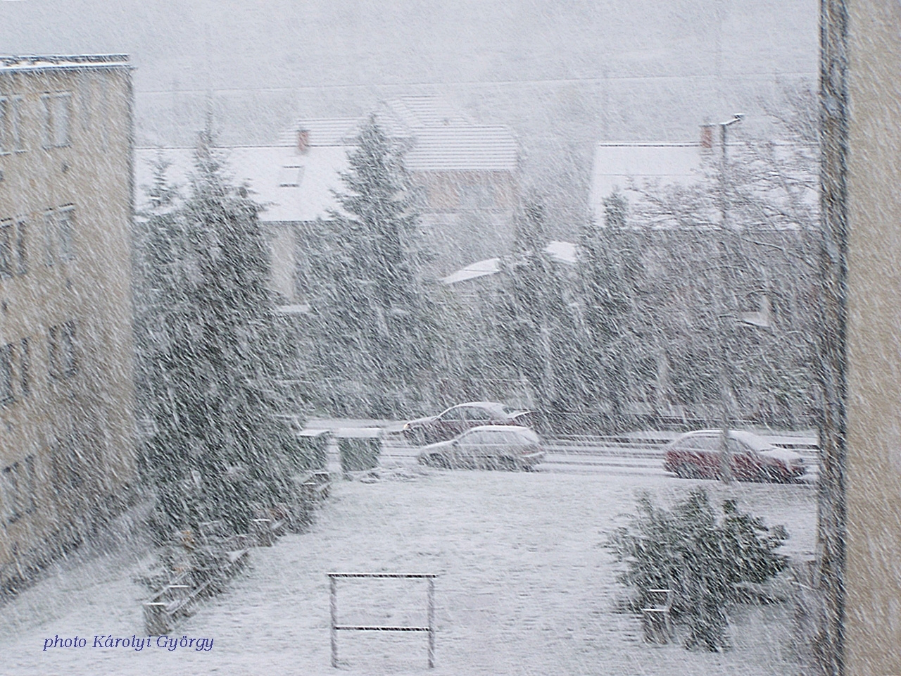 téli képek, az első hó 2012.10.28. Beszterce