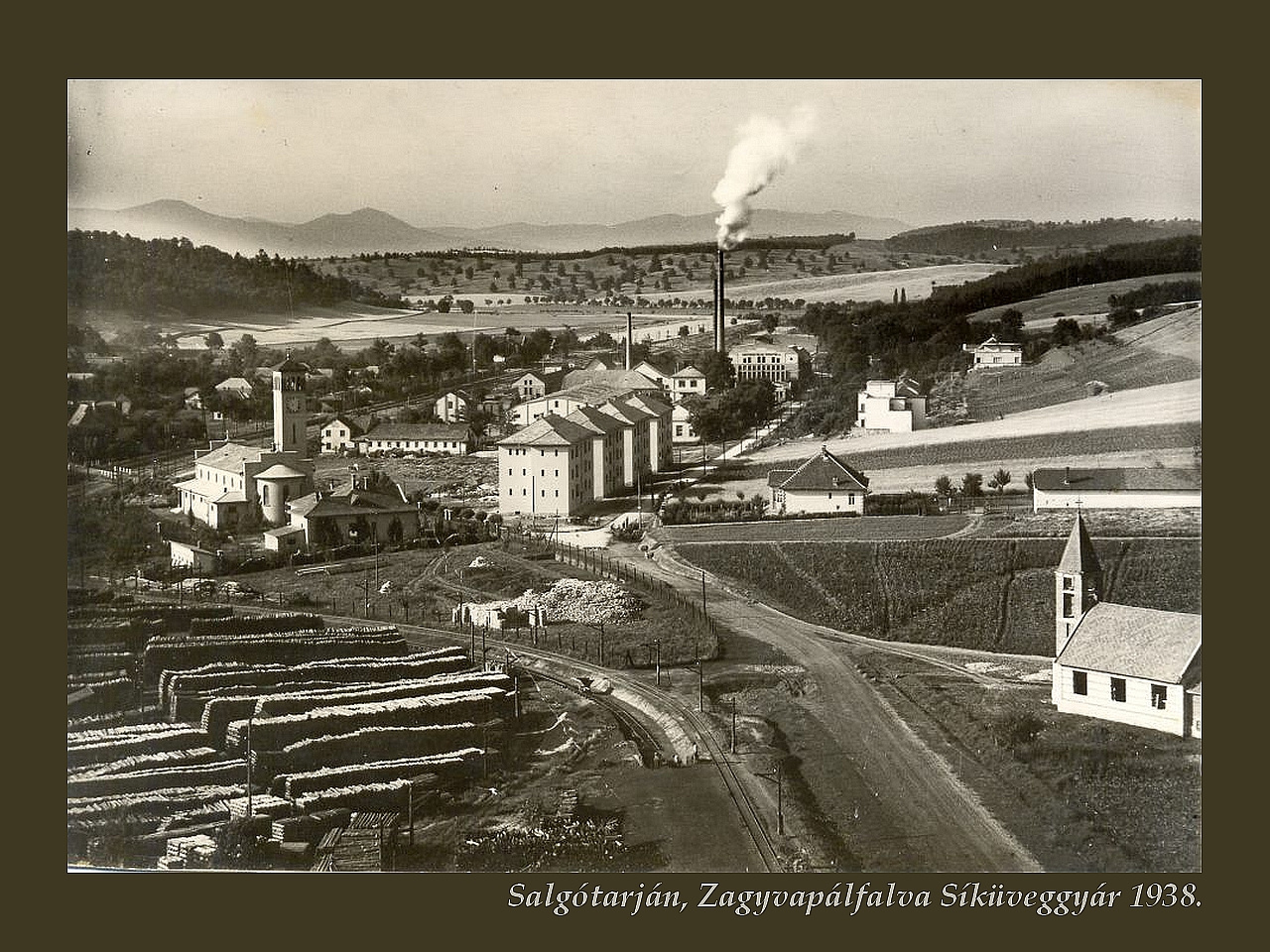 Salgótarján régen, Zagyvapálfalva síküveggyár 1938.