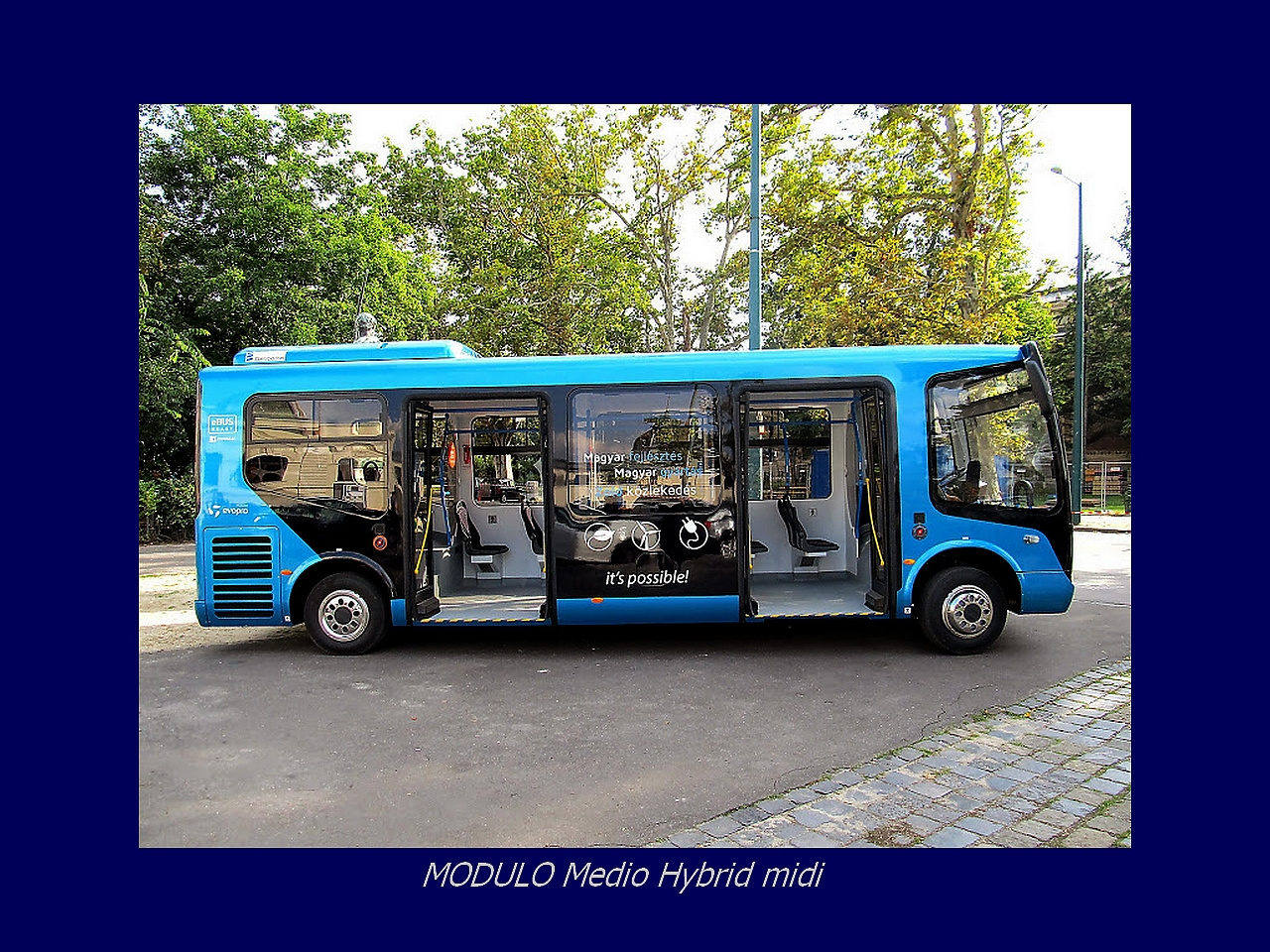 Magyar Busz, MODULO Medio Hybrid oldala