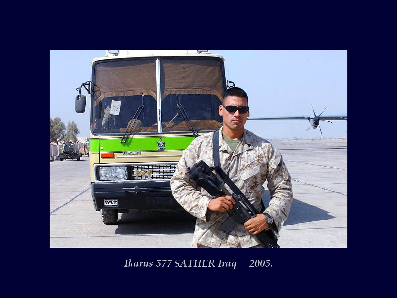 Magyar Busz, Ikarus 577 SATHER Iraq 2005.