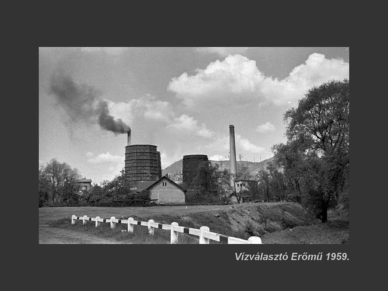 Salgótarján régen, Erőmű Vízválasztón 1959.