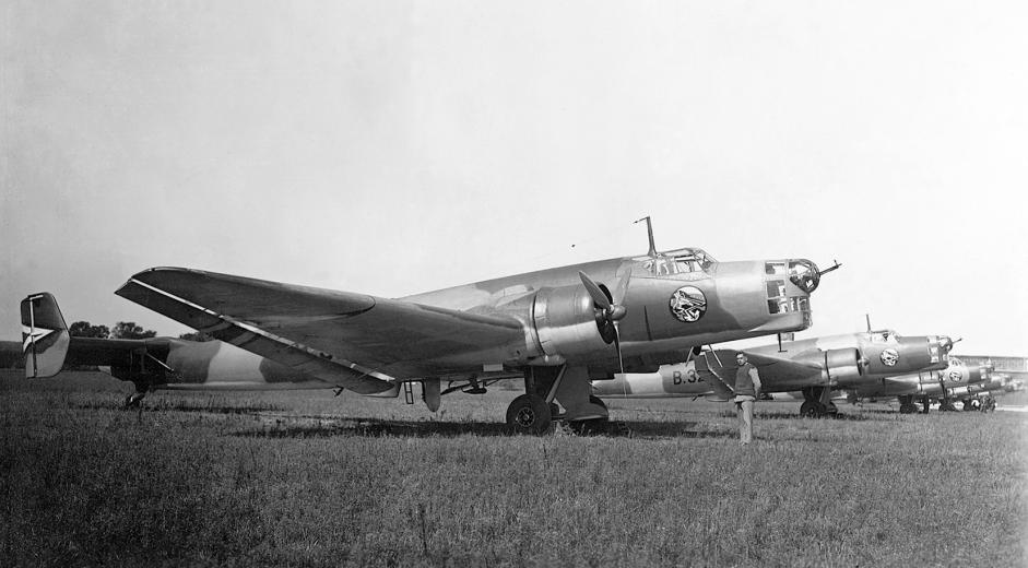 Magyar Ju-86K-2 bombázók Budaörs 1940. (fotó Fortepan)