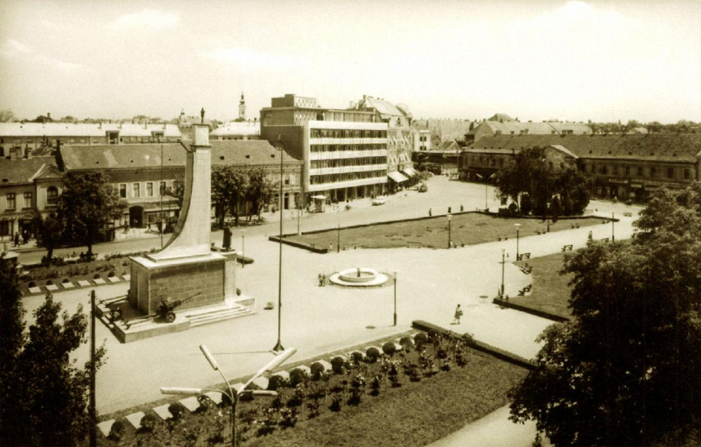 Nagykanizsa Szabadság tér 1965