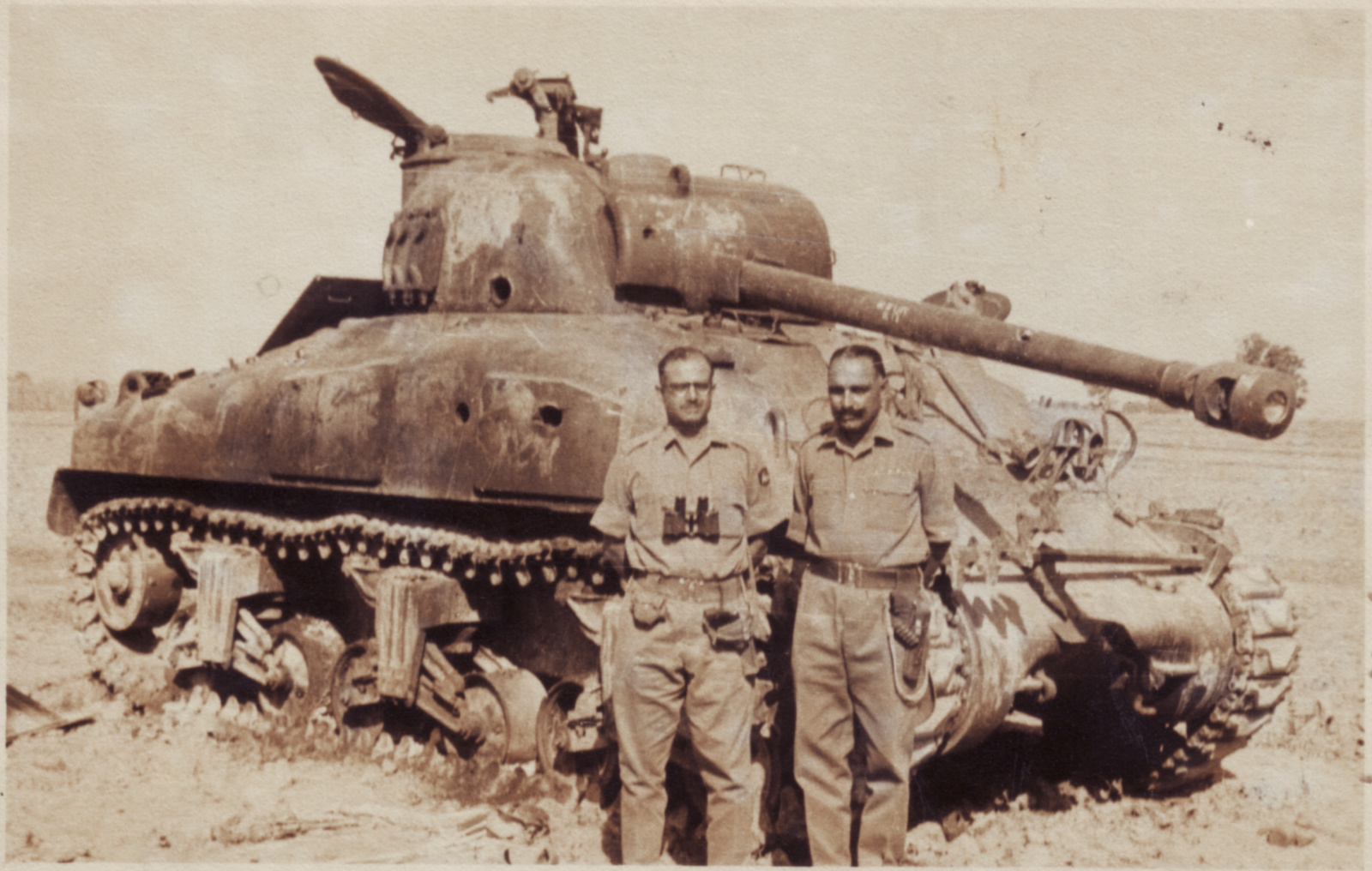 M4 Sherman pakisztáni kilőve 1965 (India-Pakisztán háború)