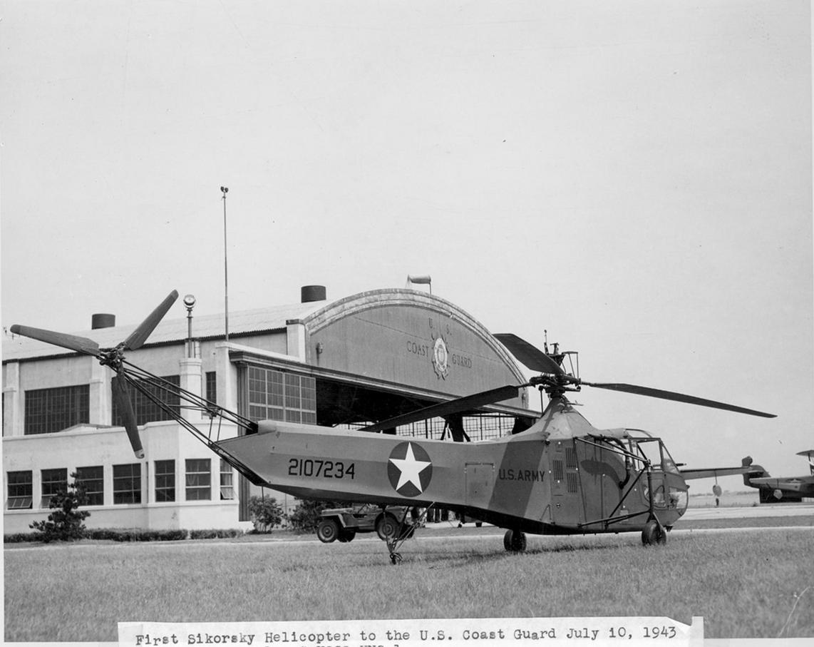 Sikorsky YR-4A Parti Őrség 1. helikoptere New York 1943.07.10.