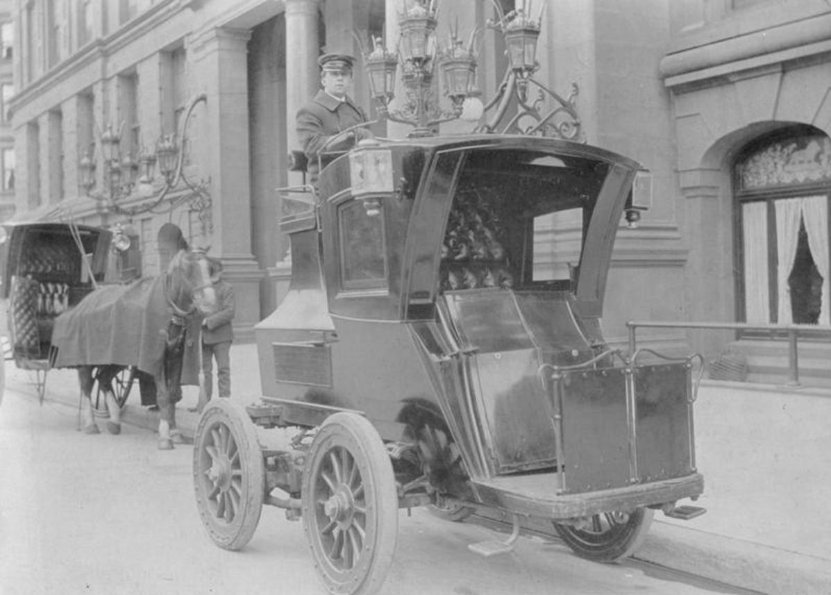 Német elektromos fiáker 1904