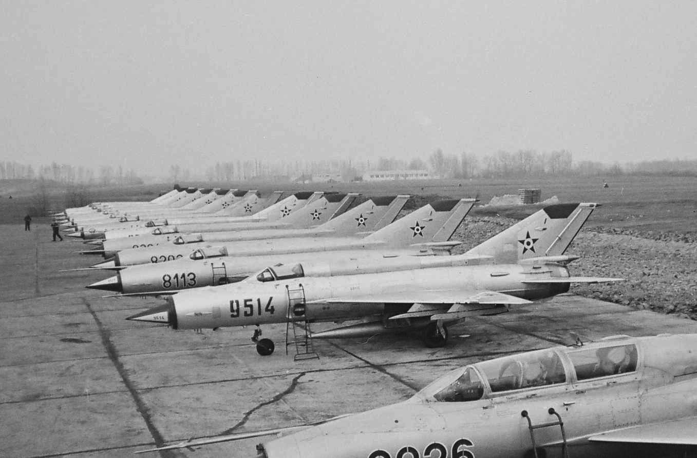 MiG-21MF-ek Kecskemét 1978