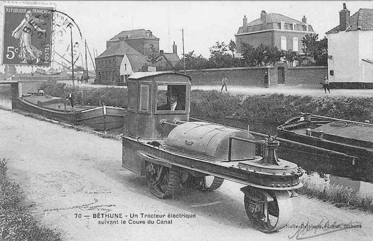 Francia elektromos hajóvontató Béthune 1896 (300 V, 3,6 kW)