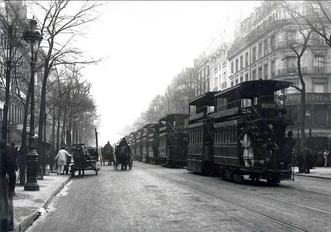 Párizsi emeletes villamosok 1910