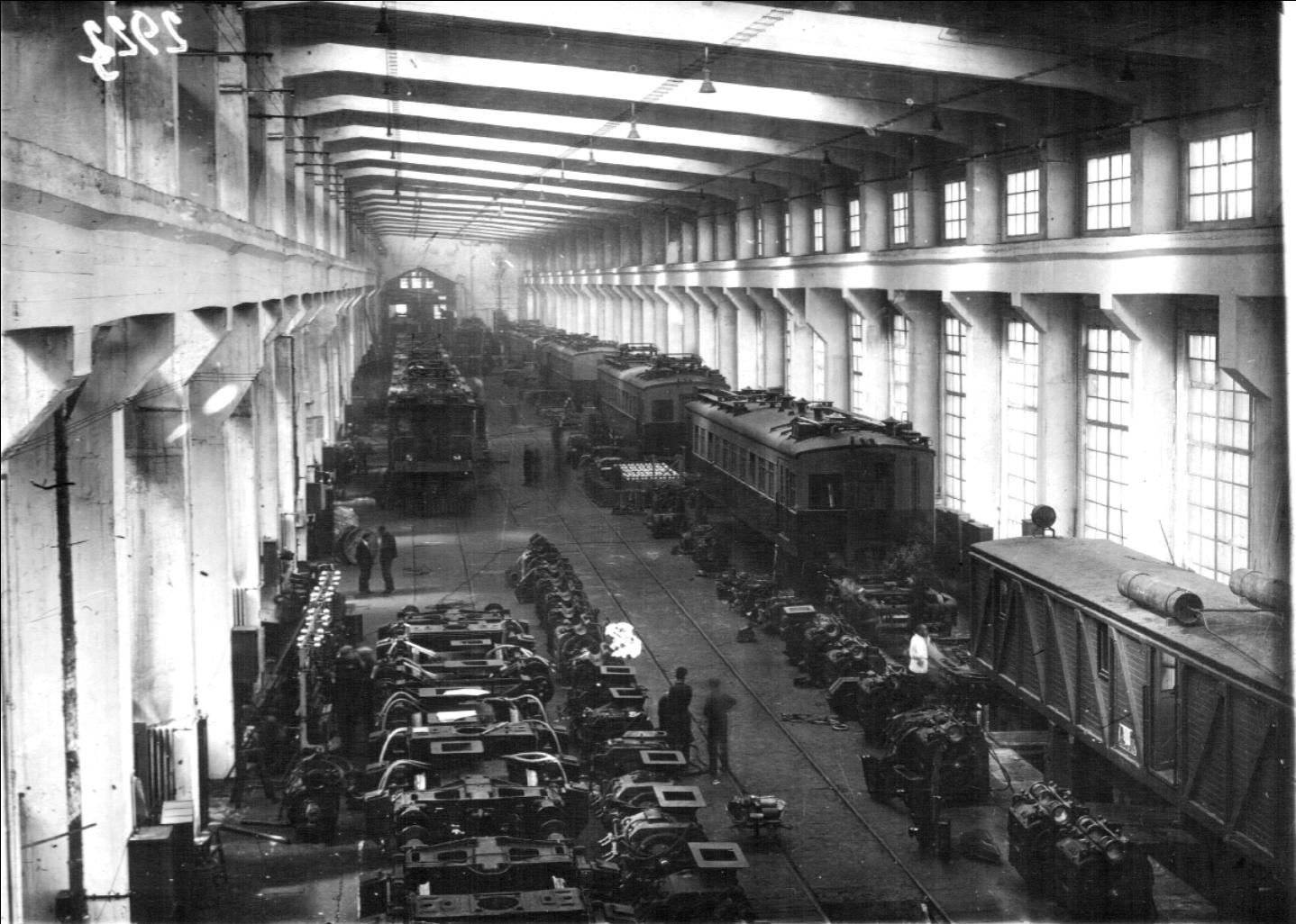 Szovjet VL-19 vill. mozdonyok gyártása DINAMO gyár Moszkva 1933 