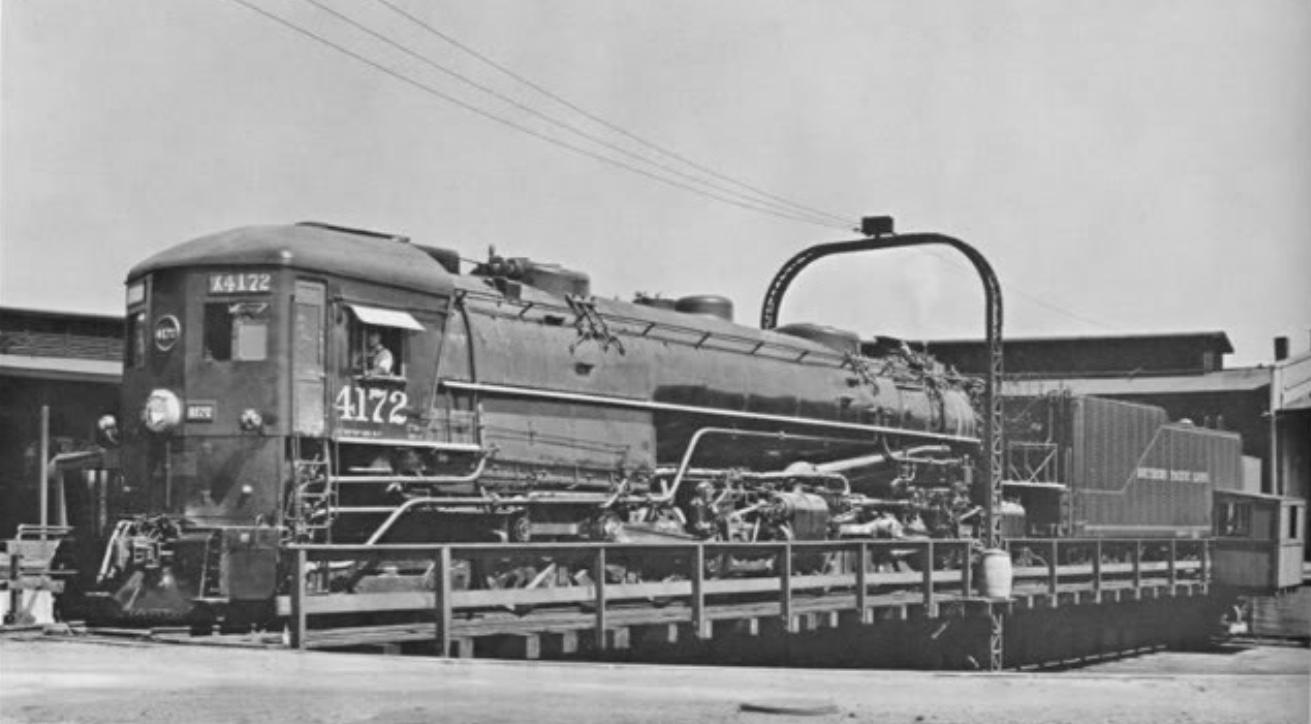 Amerikai Southern Pacific AC-7 gőzmozdony újonnan Roseville 1937