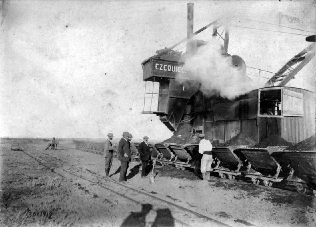Gőzkotró Cipoletti, Argentina 1912 (coll. Jorge Faye)