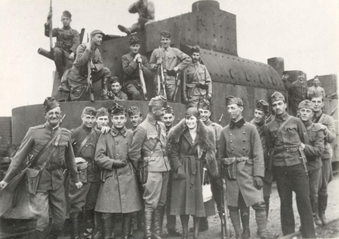 377 páncélvonattal Ágostonfalva (Erdély) 1918