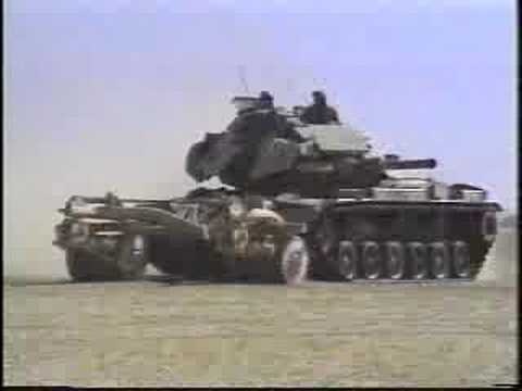 M60A1 Patton with mine roller (USA)