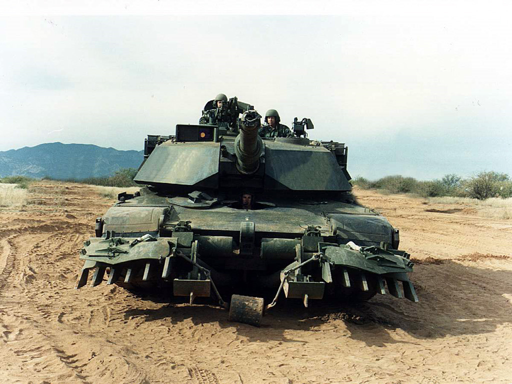 M1A1 Abrams with mine-plow (USA)