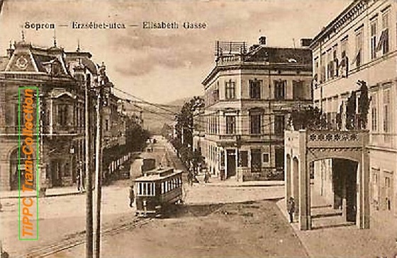 Sopron Oedenburg-Elisabethgasse 1917