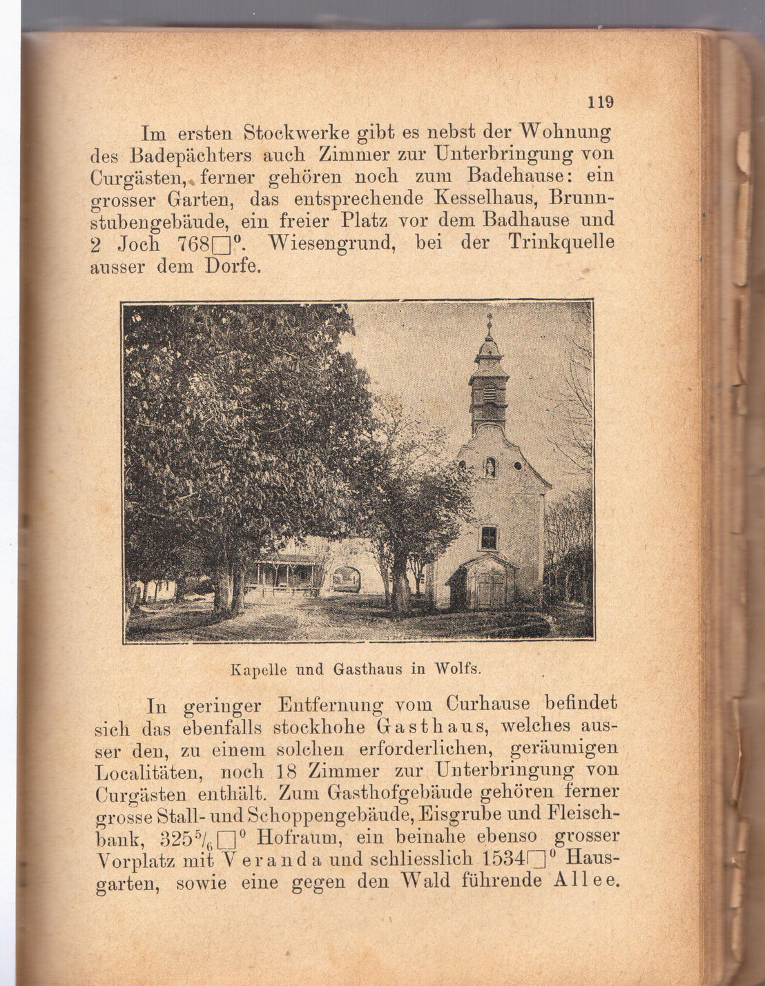 Kápolna és vendégház Balfon 1883