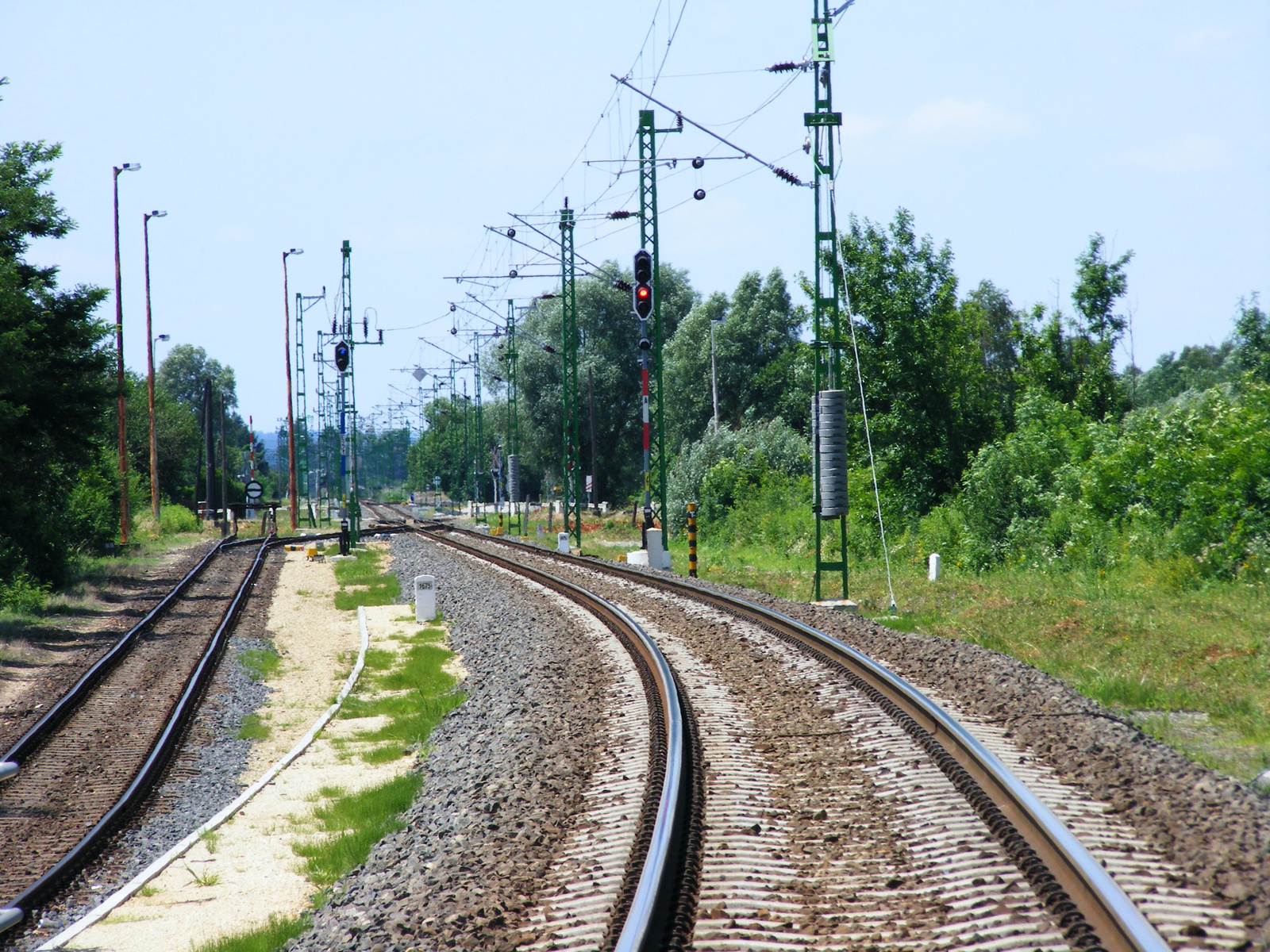 A megállóhely után,látkép Szentgotthárd állomás felé.Megfigyelhe