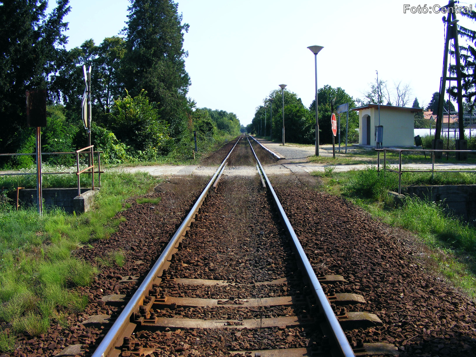 Betekintés a megállóhelyre Kőszeg felől.